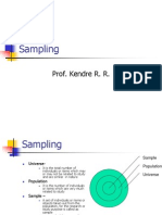 Sampling: Prof. Kendre R. R