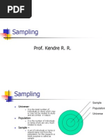 Sampling: Prof. Kendre R. R