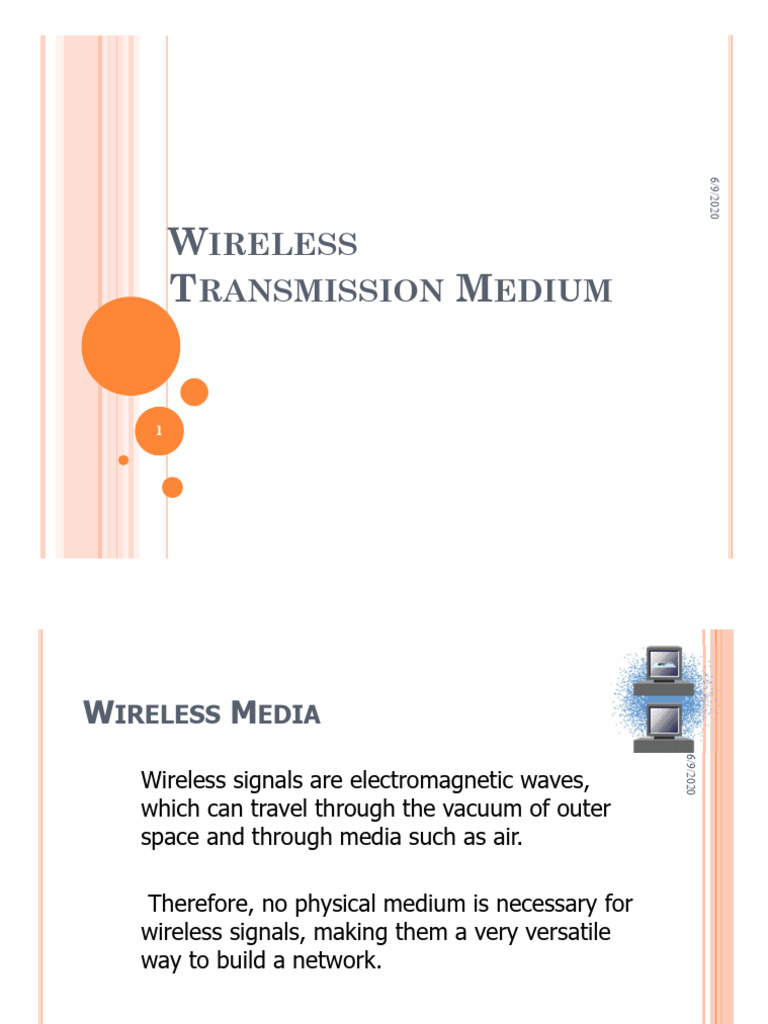 4 - Wireless Transmission Media | PDF | Transmission Medium | Wireless