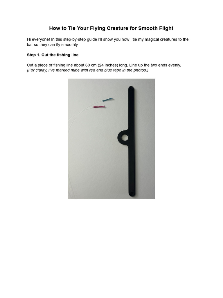 How to Tie Your Flying Creature for Smooth Flight | PDF