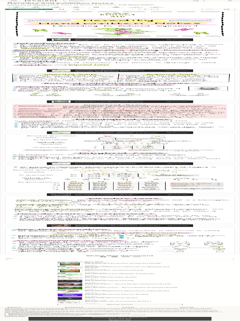 Class 10 Heredity and Evolution Notes | PDF | Scribd | Computing