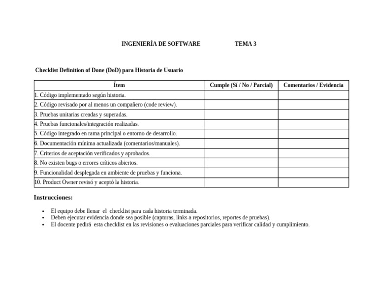 Plantilla para El DOD | PDF