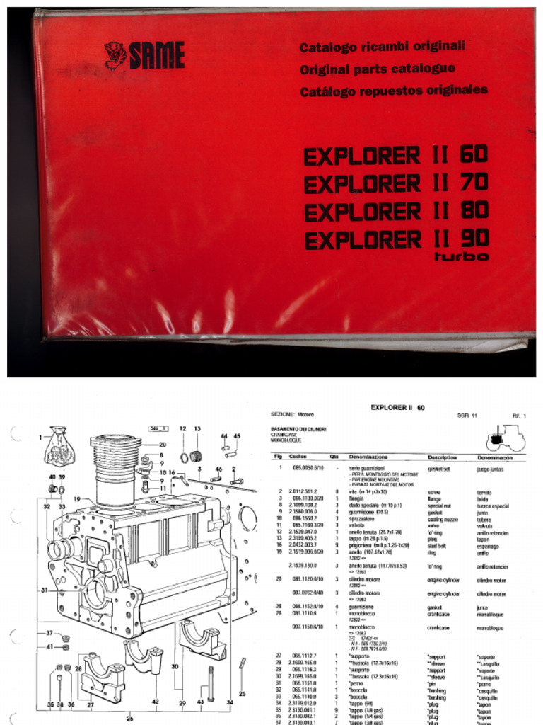 Same Explorer II 70 - 80 - 90 Parts Manual Same | PDF