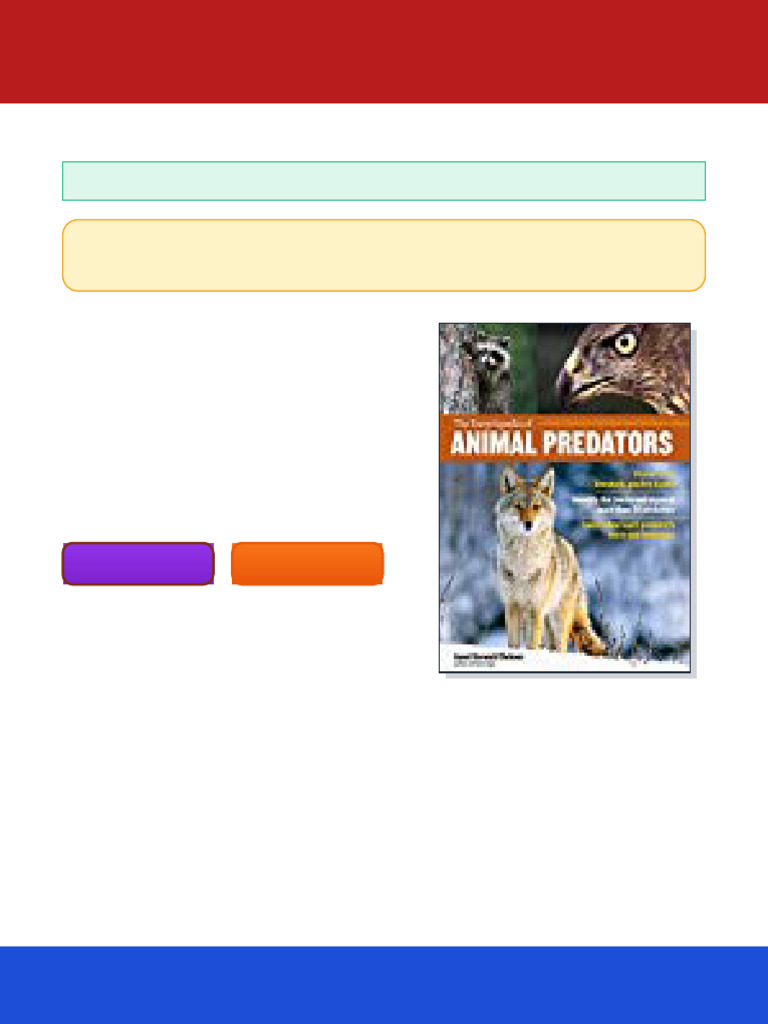 The Encyclopedia of Animal Predators Learn about Each Predator s Traits ...