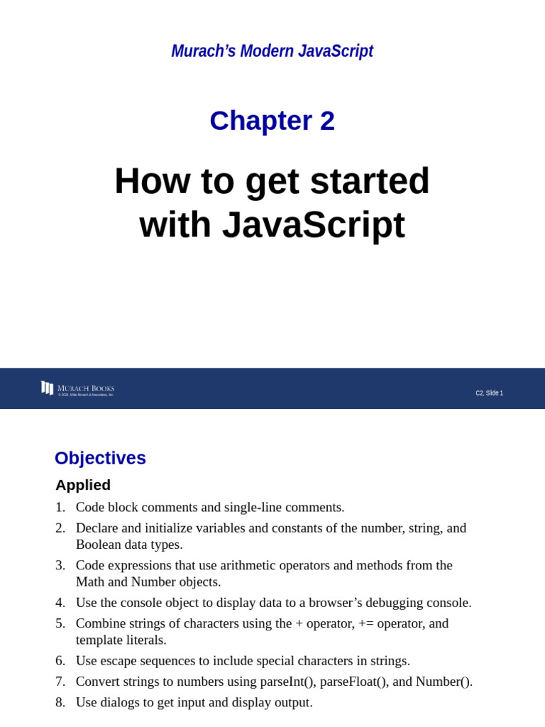 Getting Started with JavaScript Basics | PDF | Boolean Data Type | Java ...