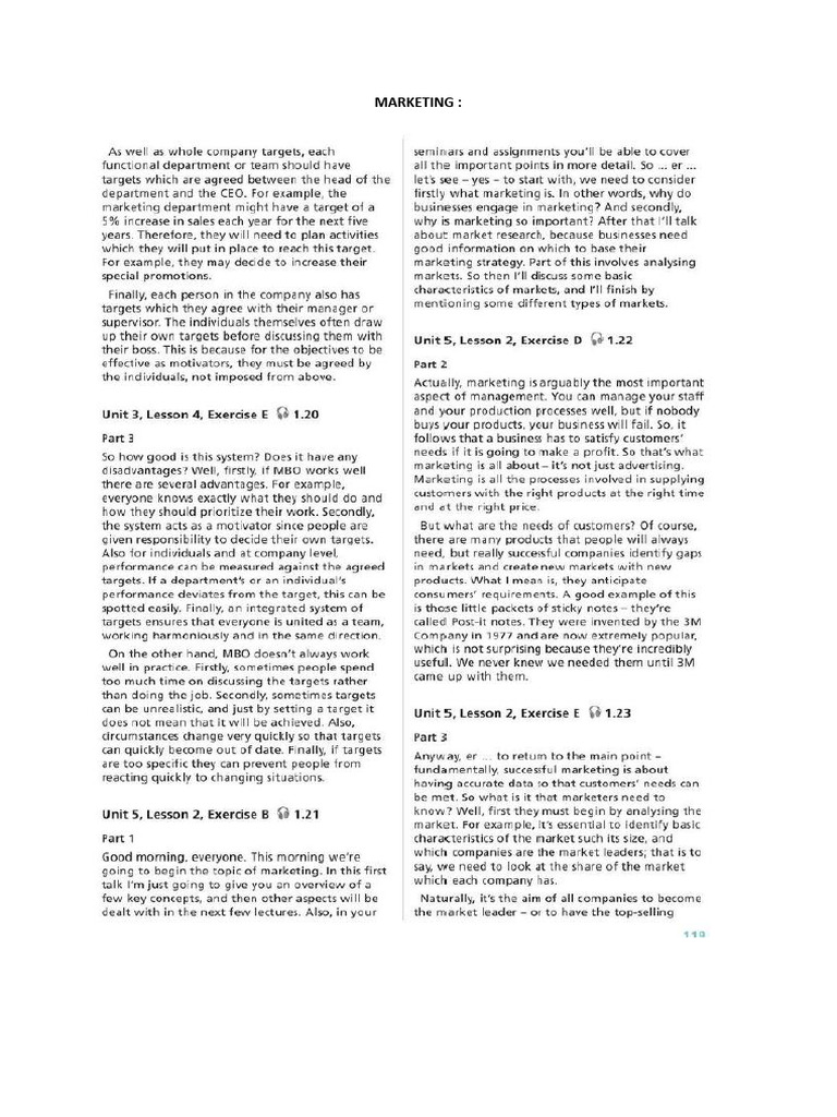 Marketing and Operations Overview | PDF
