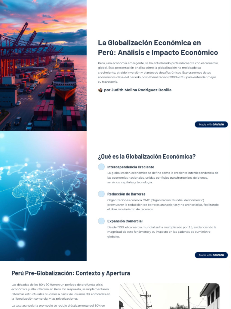 Impacto de la Globalización en Perú | PDF | Globalización económica ...