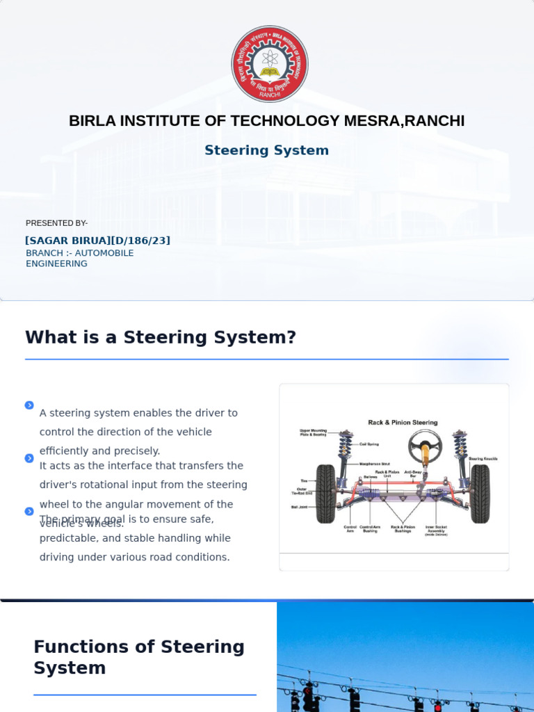 Understanding Vehicle Steering Systems | PDF | Steering | Gear