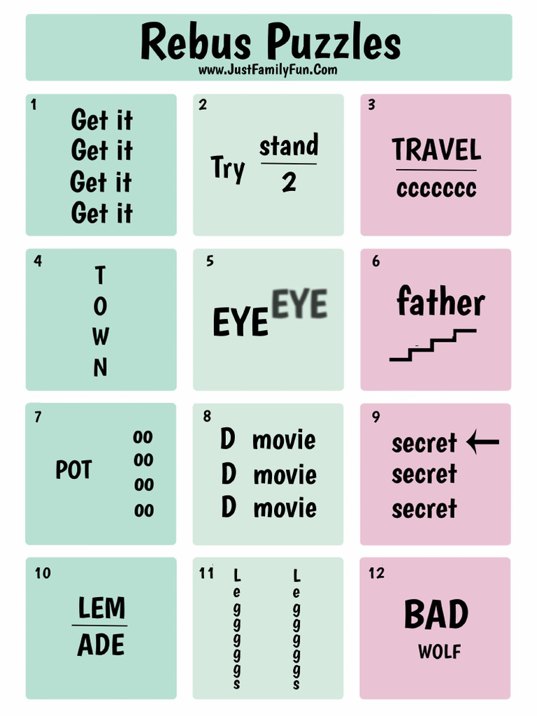Rebus Puzzles | PDF