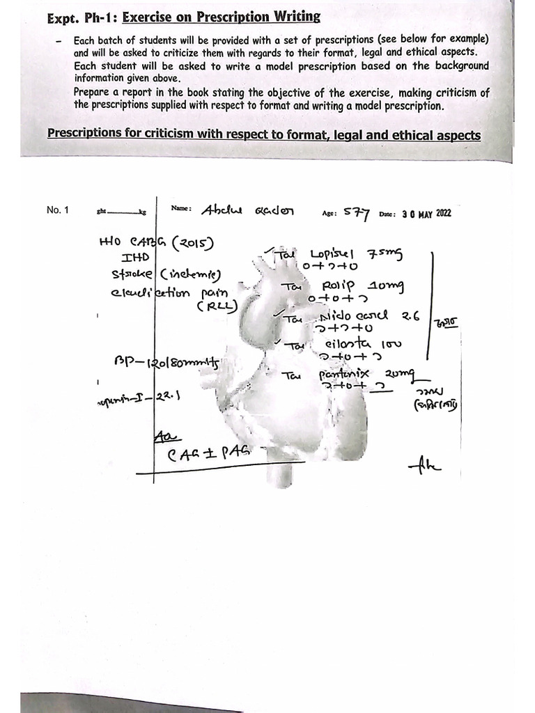 Pharmacology Practical | PDF