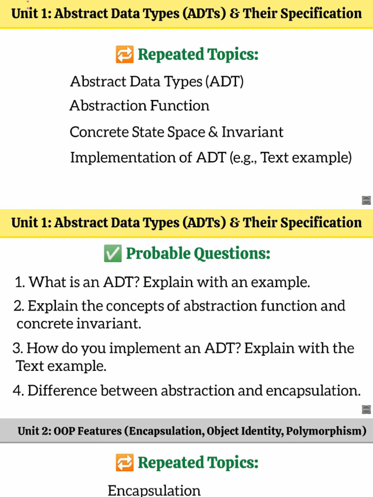 Object Oriented Programming SUGGETION | PDF
