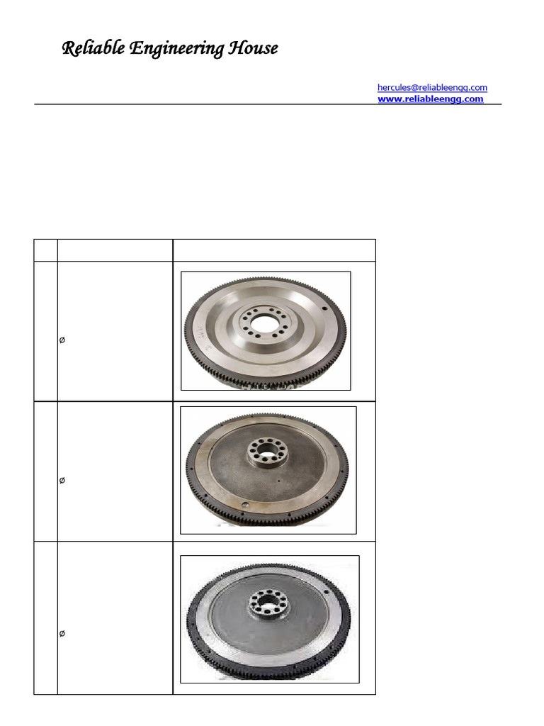 Flywheel Catalogue | PDF