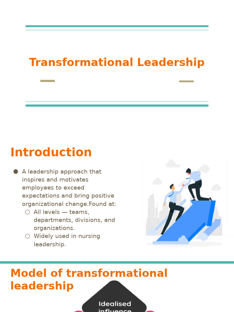 Transformational Leadership in Nursing | PDF | Leadership ...