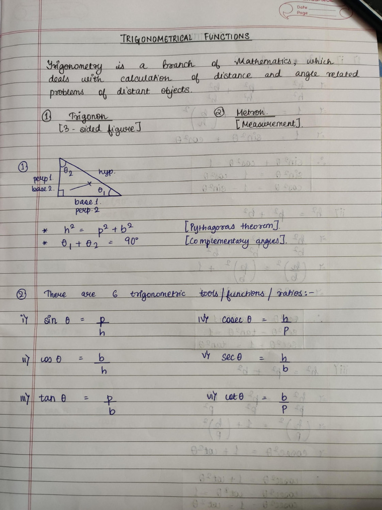Trigonometrical Identities (Formulae) | PDF | Trigonometric Functions ...