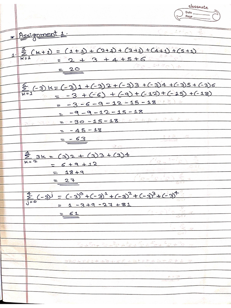 Math's Assignment | PDF