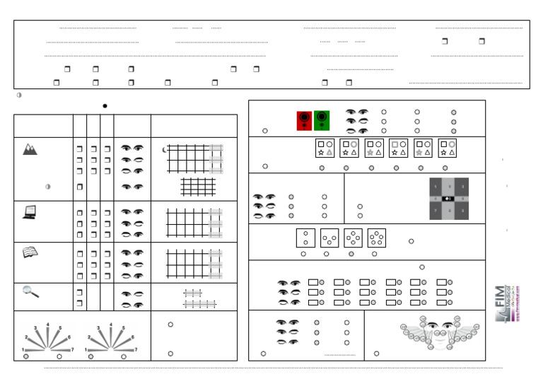 Comprehensive Vision Test Results | PDF | Glasses | Visual Acuity