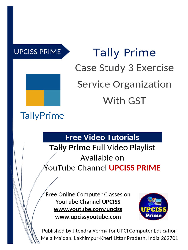 Tally Prime Case Study with GST | PDF