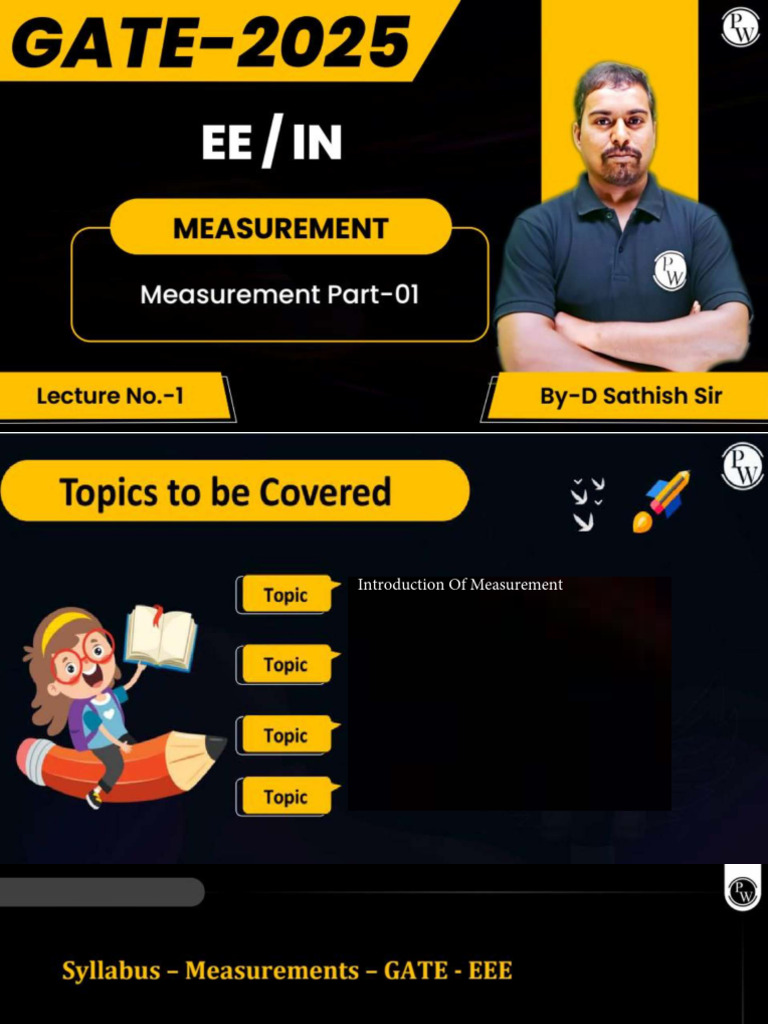 Measurement (Part 01) (Lec 01) - Class Notes | PDF