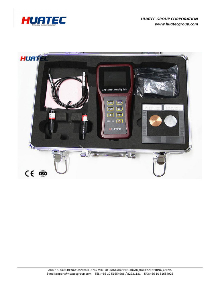 Digital Eddy Current Conductivity Meter | PDF | Electrical Resistivity ...