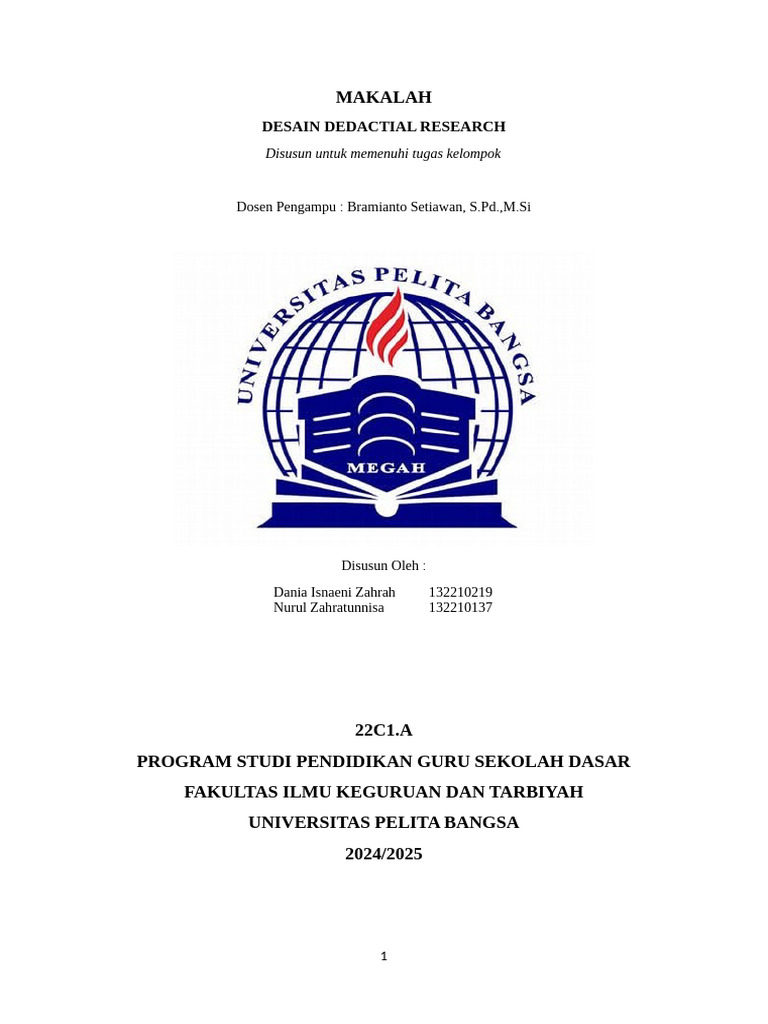 Didactical Design Research dalam Pendidikan | PDF