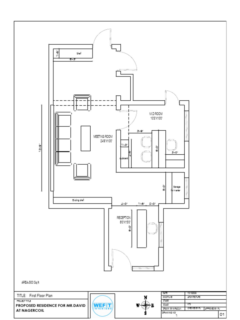 First Floor Plan for Mr. David's Residence | PDF