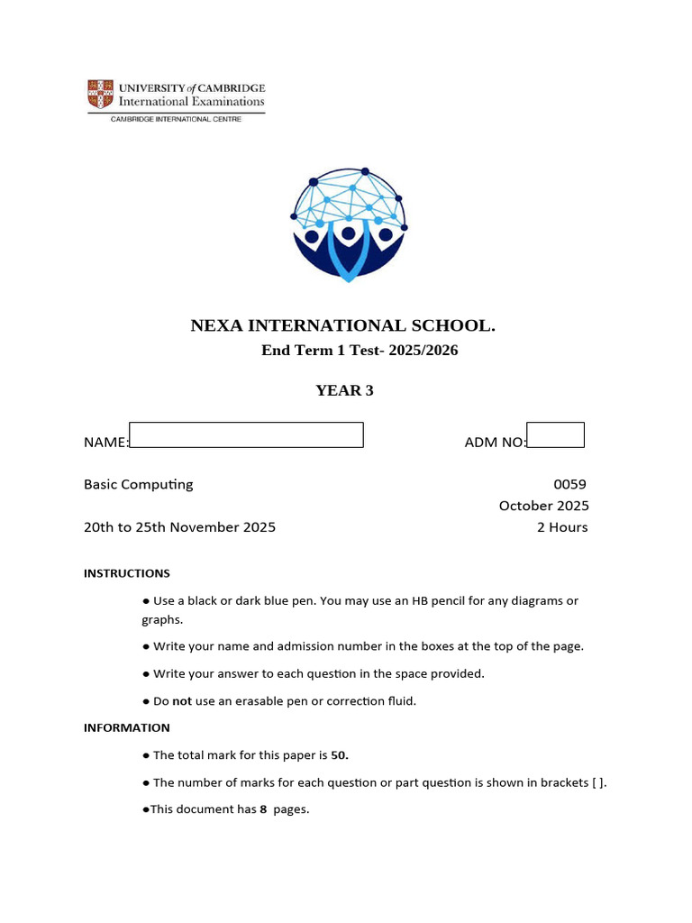 Y3 t1 Basic Computing (End Term) | PDF | Computer File | Double Click