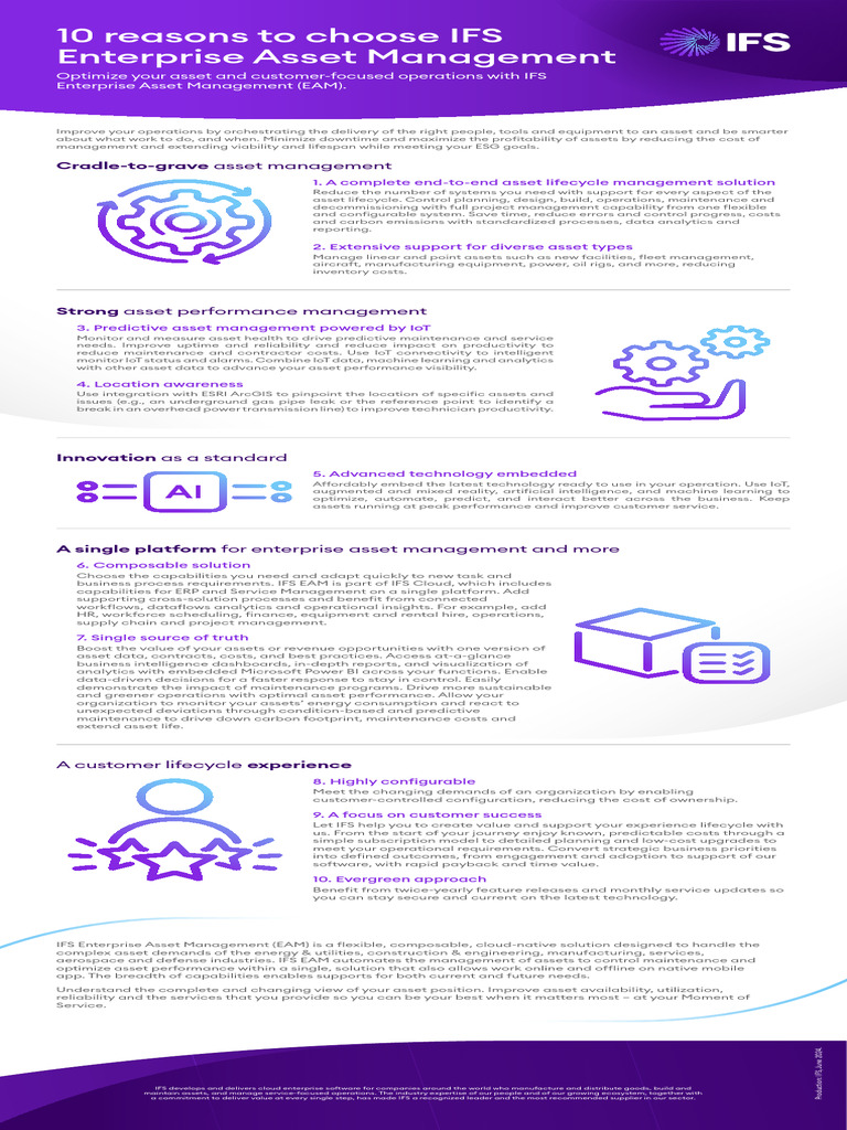 Optimize Asset Management with IFS EAM | PDF | Asset Management ...