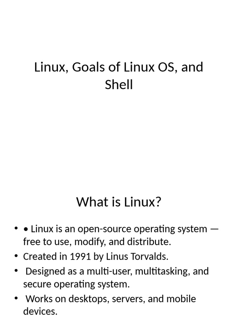 Overview of Linux OS and Shell Functions | PDF