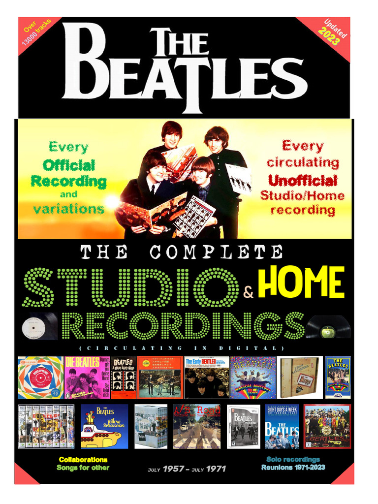 Complete Beatles Studio Recordings Catalog | PDF | The Beatles