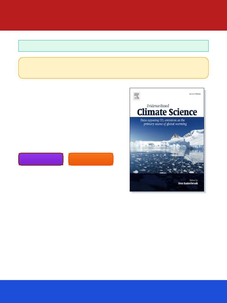 Evidence-Based Climate Science. Data Opposing CO2 Emissions As The ...