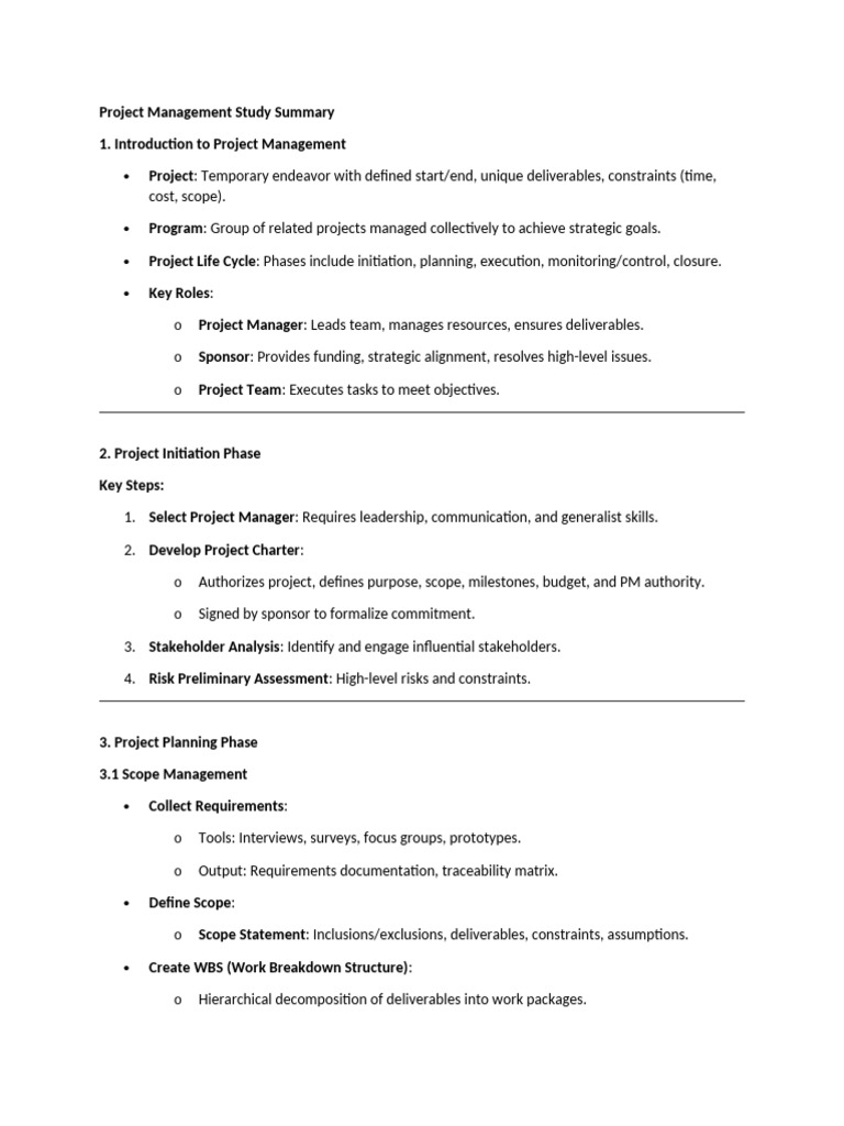 Project Management Essentials Overview | PDF | Project Management ...