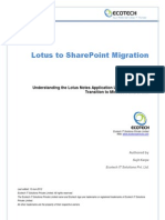 Lotus to SharePoint Migration - Whitepaper