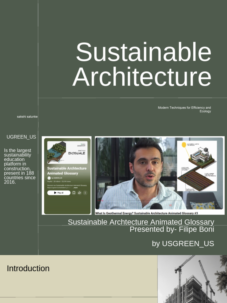 Sustainable Architecture Techniques Guide | PDF | Sustainable ...