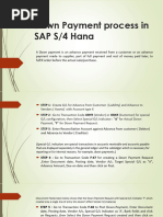 SAP Down Payment Request Process Guide | PDF | Finance & Money Management