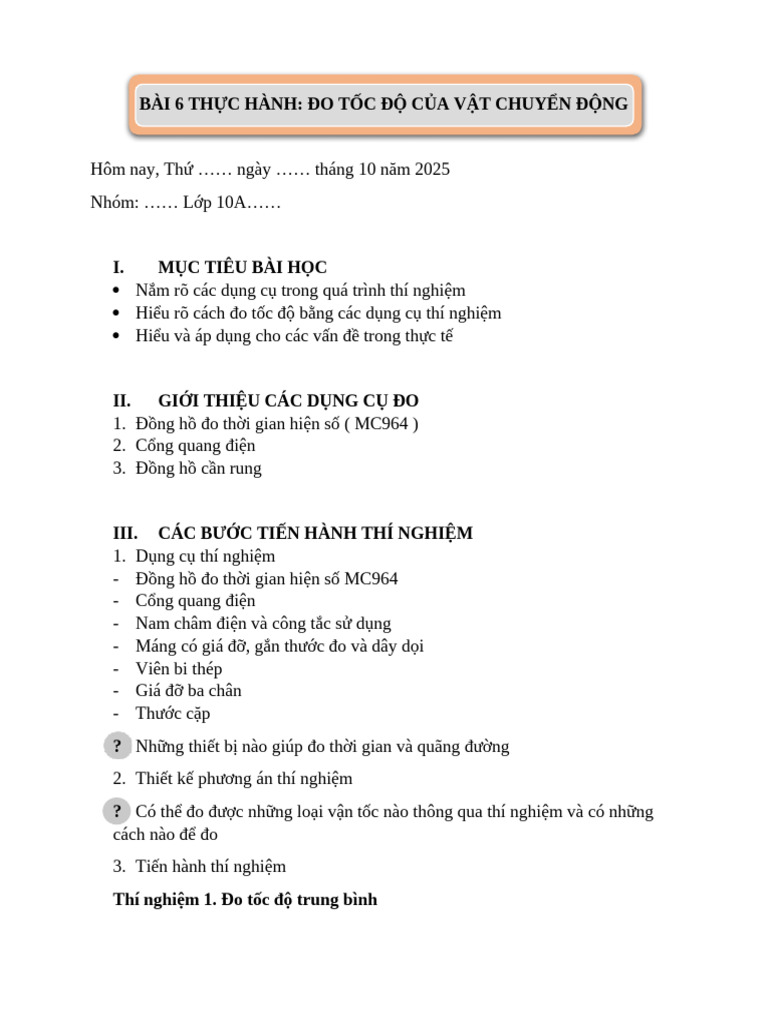 Bài 6 TH C Hành | PDF