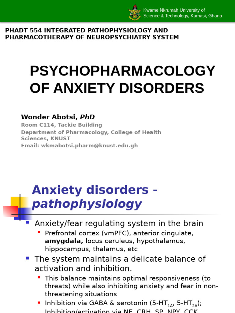 3-Psychopharmacology of Anxiety Disorders | PDF | Benzodiazepine ...
