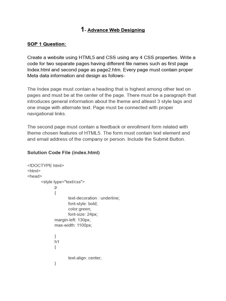 Program SOP 1 | PDF | Computing | World Wide Web
