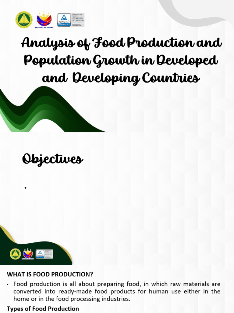 Food Production and Population Growth Analysis | PDF | Developing ...