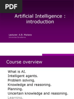 Artificial Intelligence:: Lecturer: A.B. Mutiara