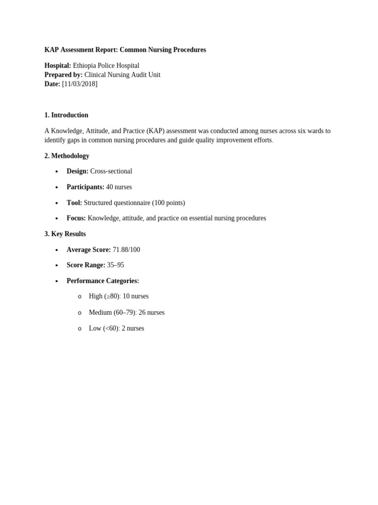 KAP Assessment Report 2018 | PDF