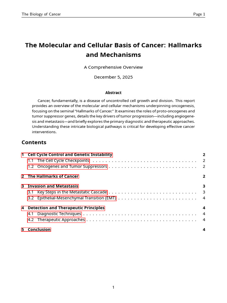 Molecular and Cellular Basis of Cancer | PDF | Metastasis | Cell Cycle