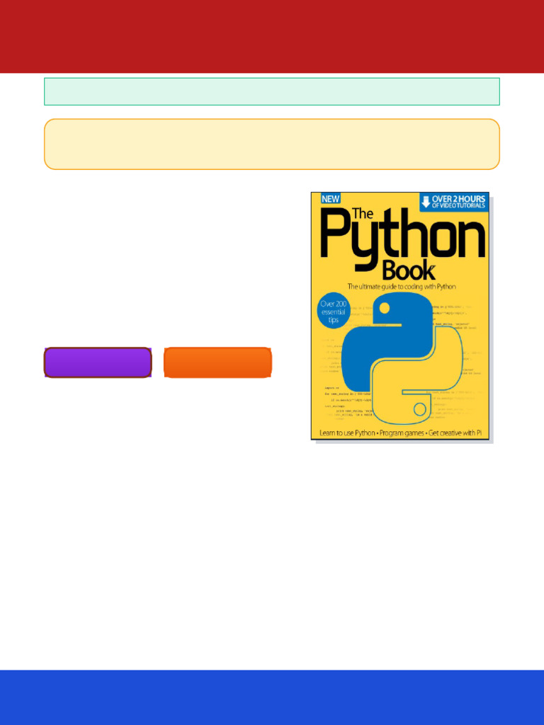 The Python Book Jon White ebook no waiting time | PDF | Control Flow ...