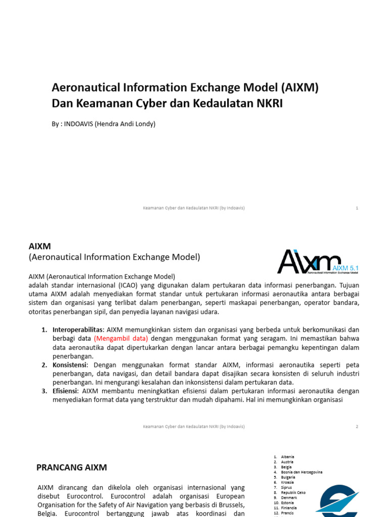 AIXM: Standar Data Penerbangan Global | PDF