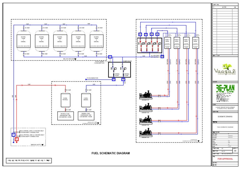 Fuel Schematic for Luxury Resort | PDF | Diesel Engine | Engines