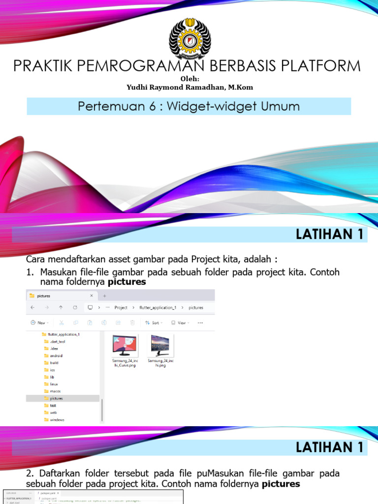 06 - Praktek Pemrog Berbasis Platform - Widget-Widget Umum | PDF