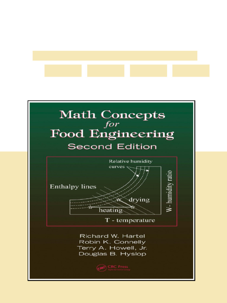 Math Concepts For Food Engineering 2nd Edition Richard W. Hartel ...