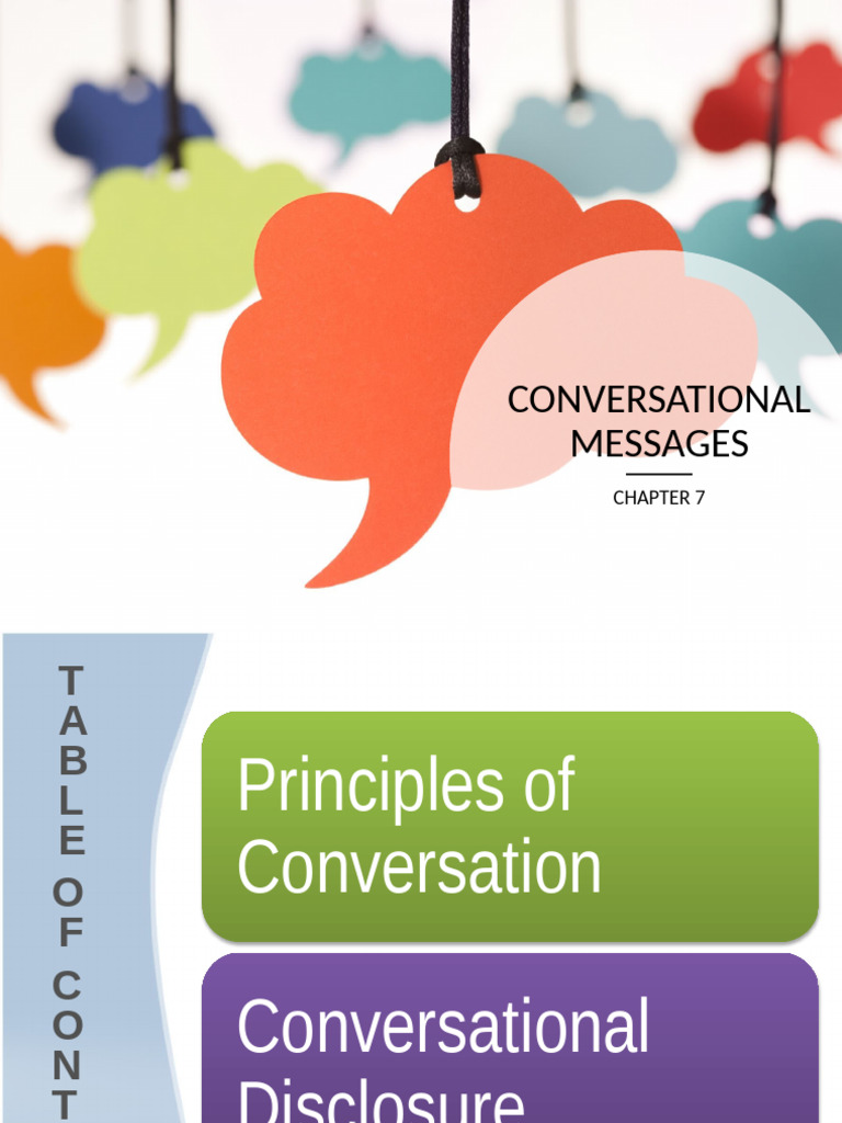 Principles of Effective Conversation | PDF | Interpersonal ...