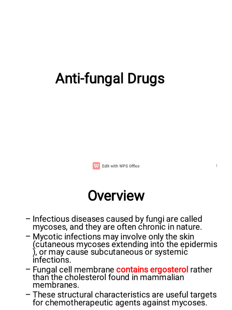Antifungal Drugs | PDF | Microbiology | Pharmacology