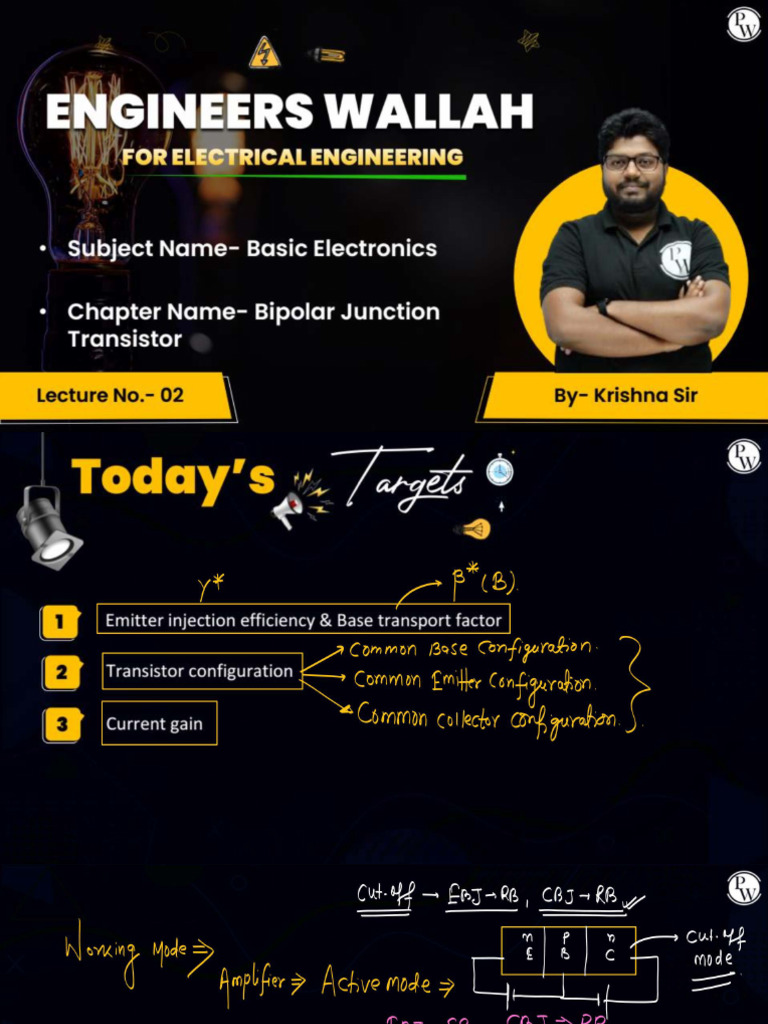 BJT 02 - Class Notes | PDF