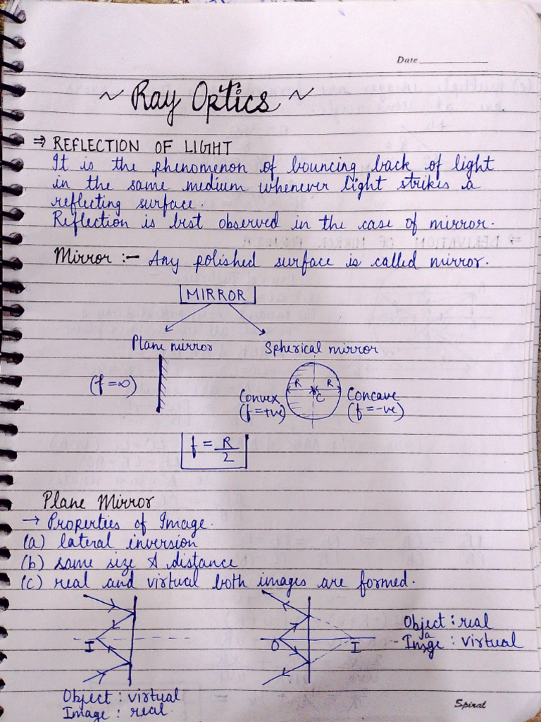 Ray Optics | PDF